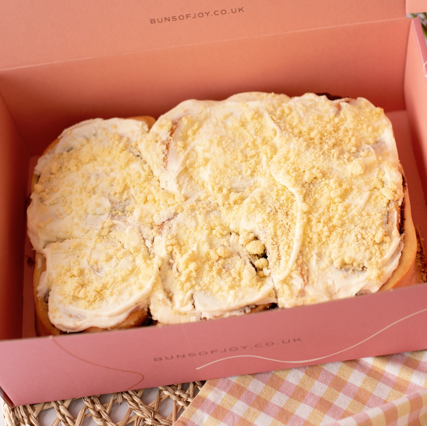 The Apple Crumble Cinnamon Bun Box of 6